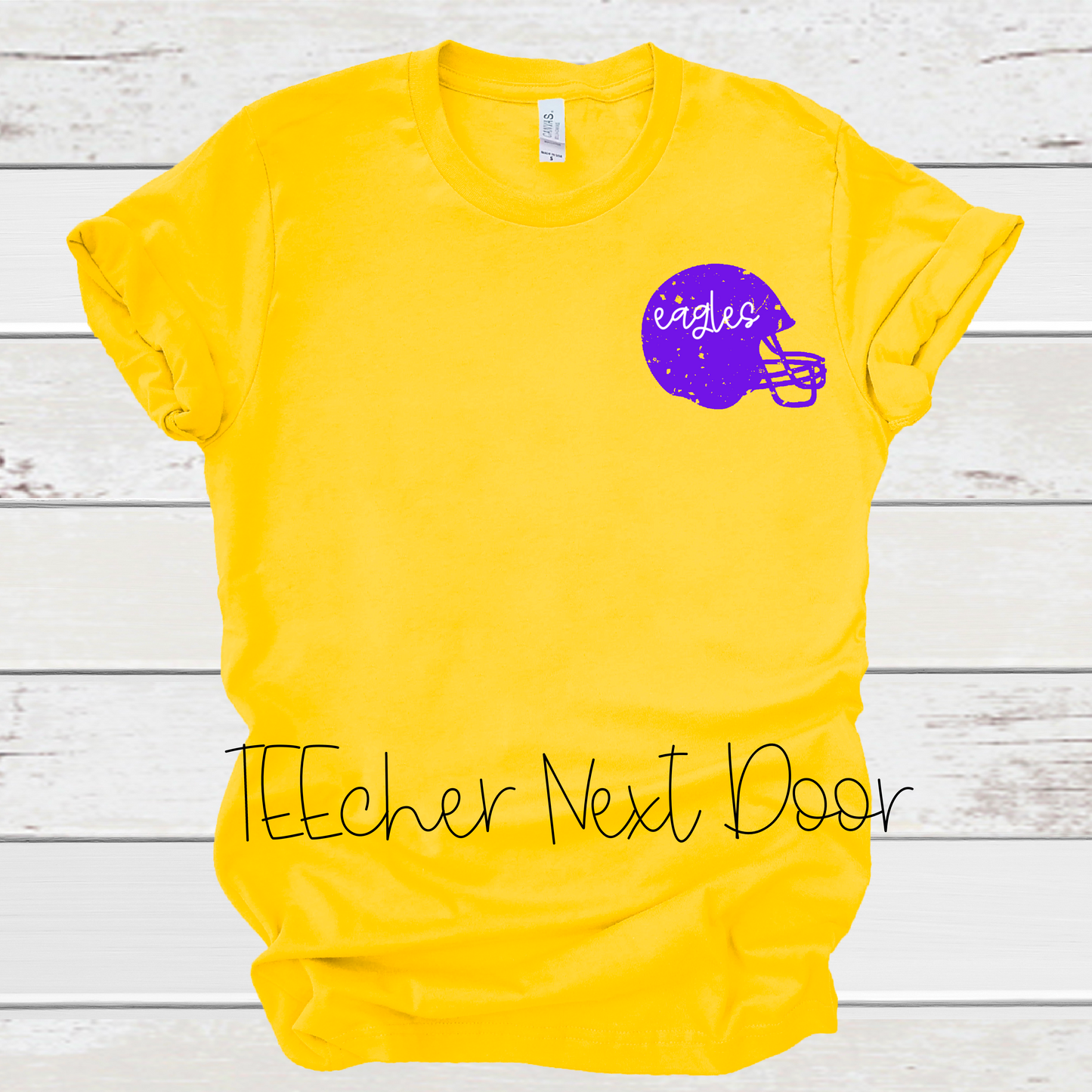 Football Helmet Pocket Tee