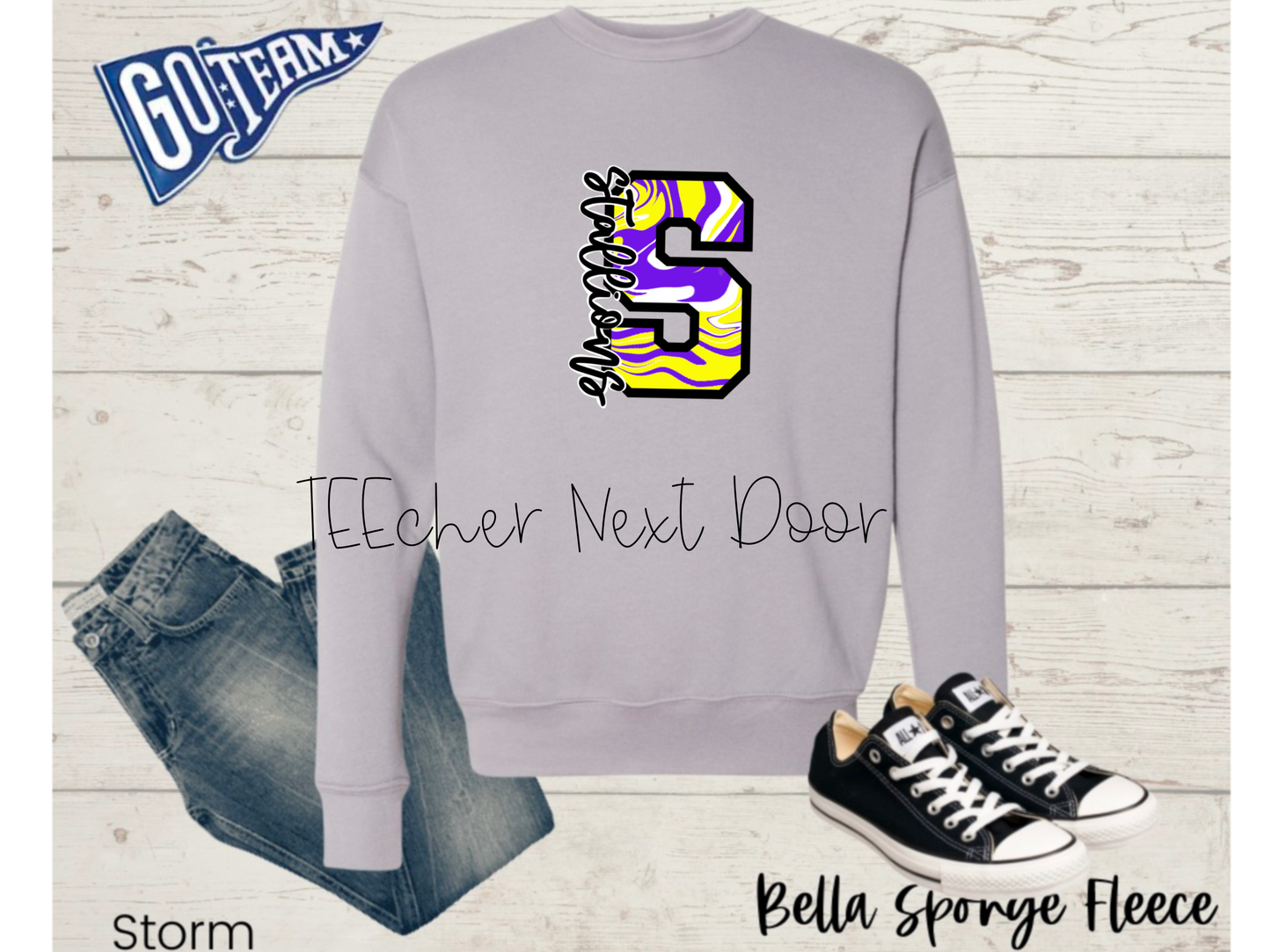 Purple Stallions Varsity Tee