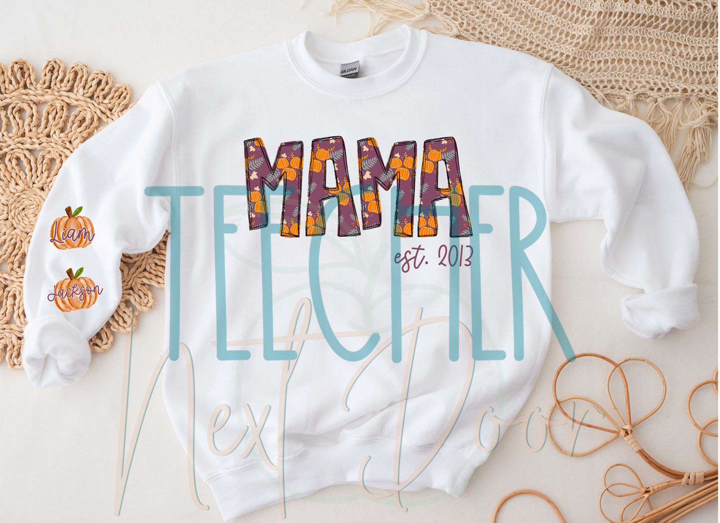 Personalized Warm Floral Name