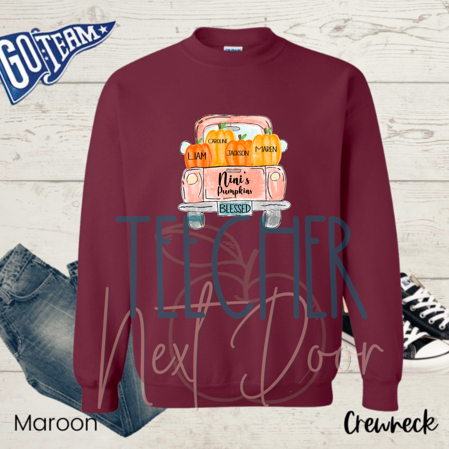 Fall sweatshirt. Custom fall sweatshirt. Grandma sweatshirt. Mamaw Sweatshirt. Gigi Sweatshirt.