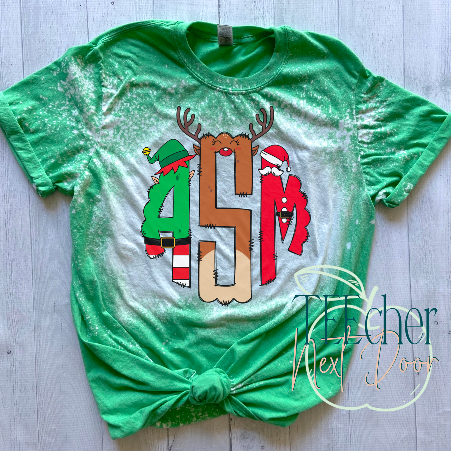 Christmas Monogram Tee
