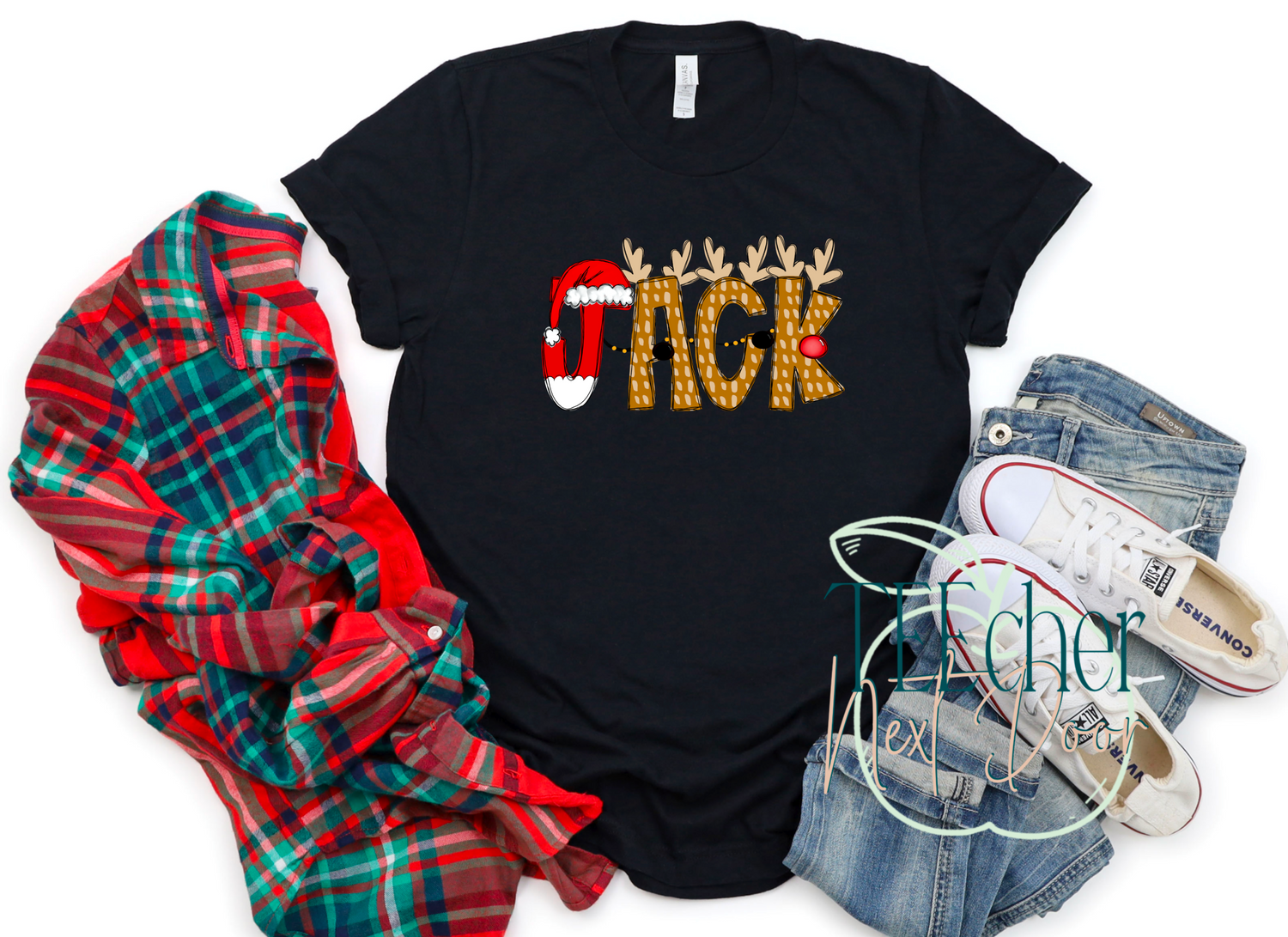 Custom Christmas Name Tee