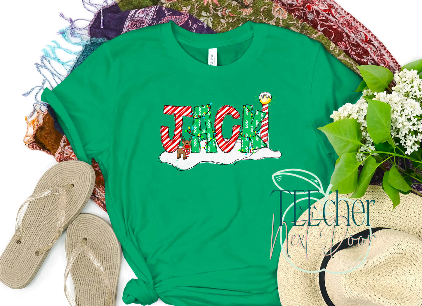 Custom Christmas Name Tee