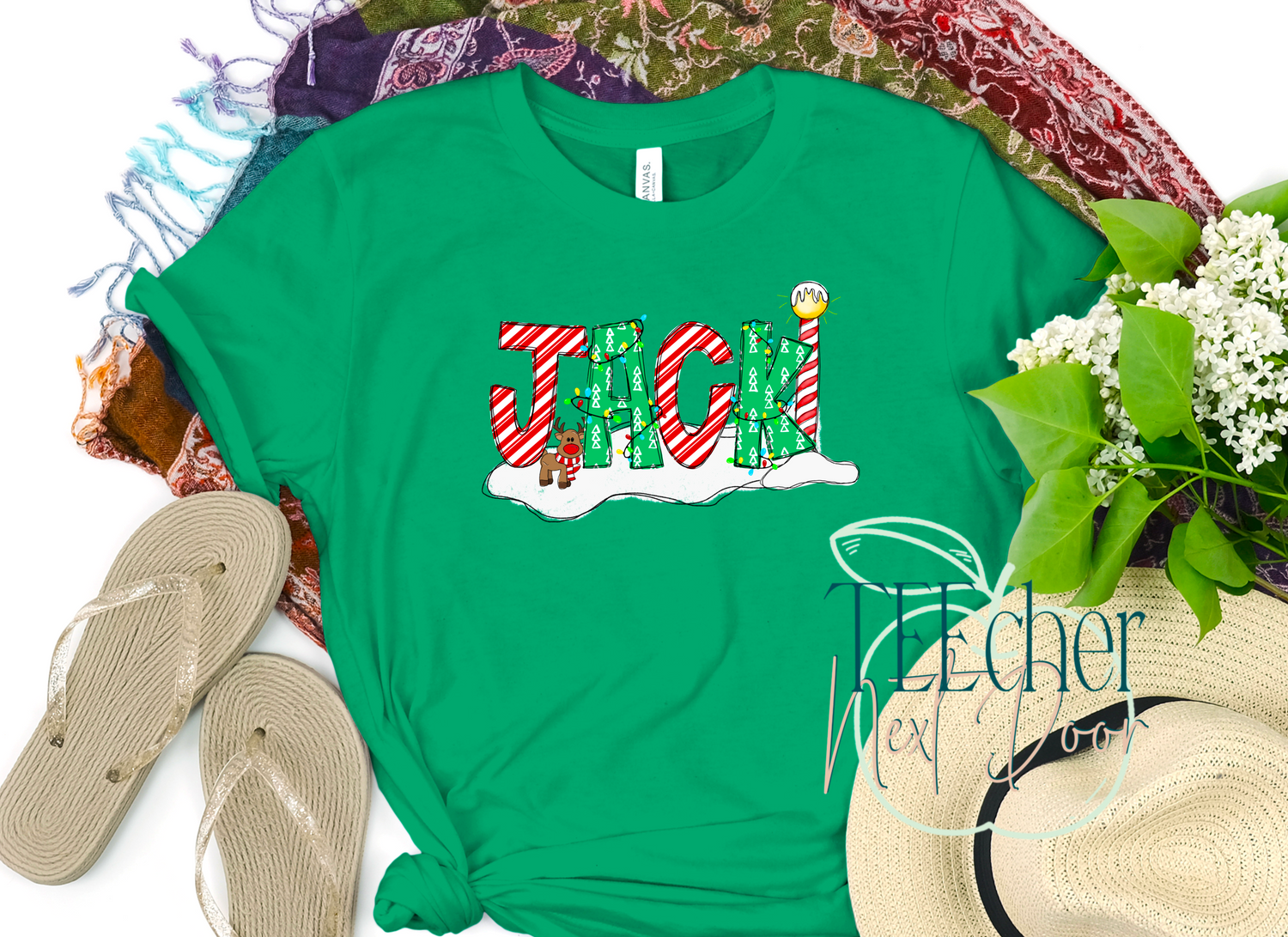 Custom Christmas Name Tee