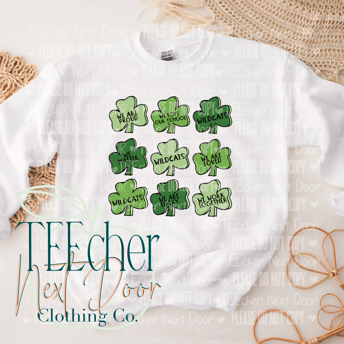 EXCLUSIVE- Custom Colorful St. Patrick's Day Affirmation