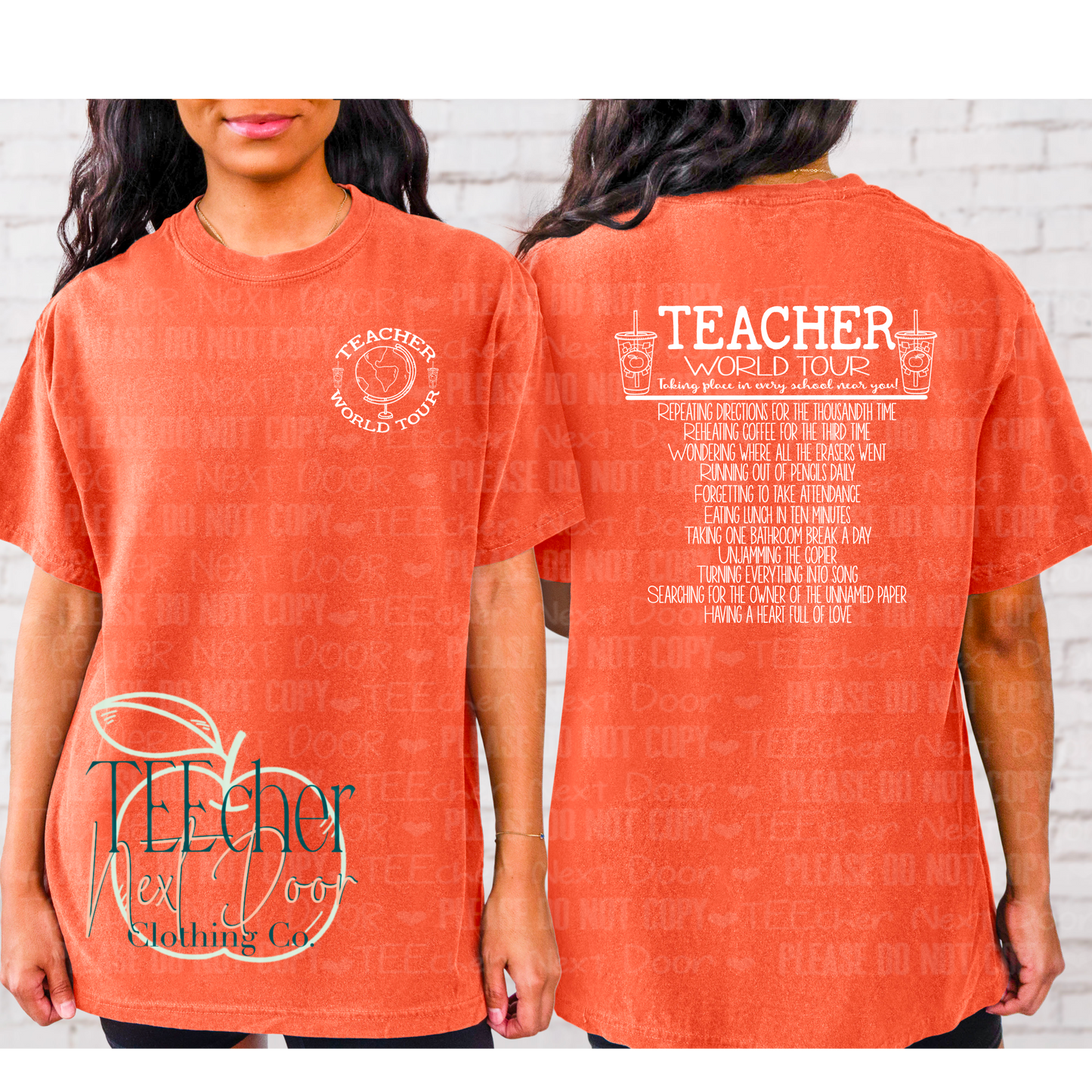 Teacher World Tee Sweatshirt. Teacher Graphic Tee. Test Day. Teacher Shirts.