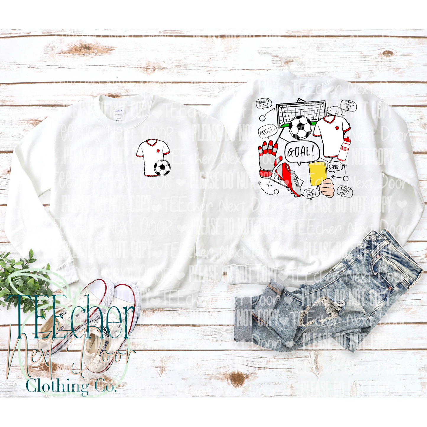 EXCLUSIVE Soccer Field Collage Front & Back