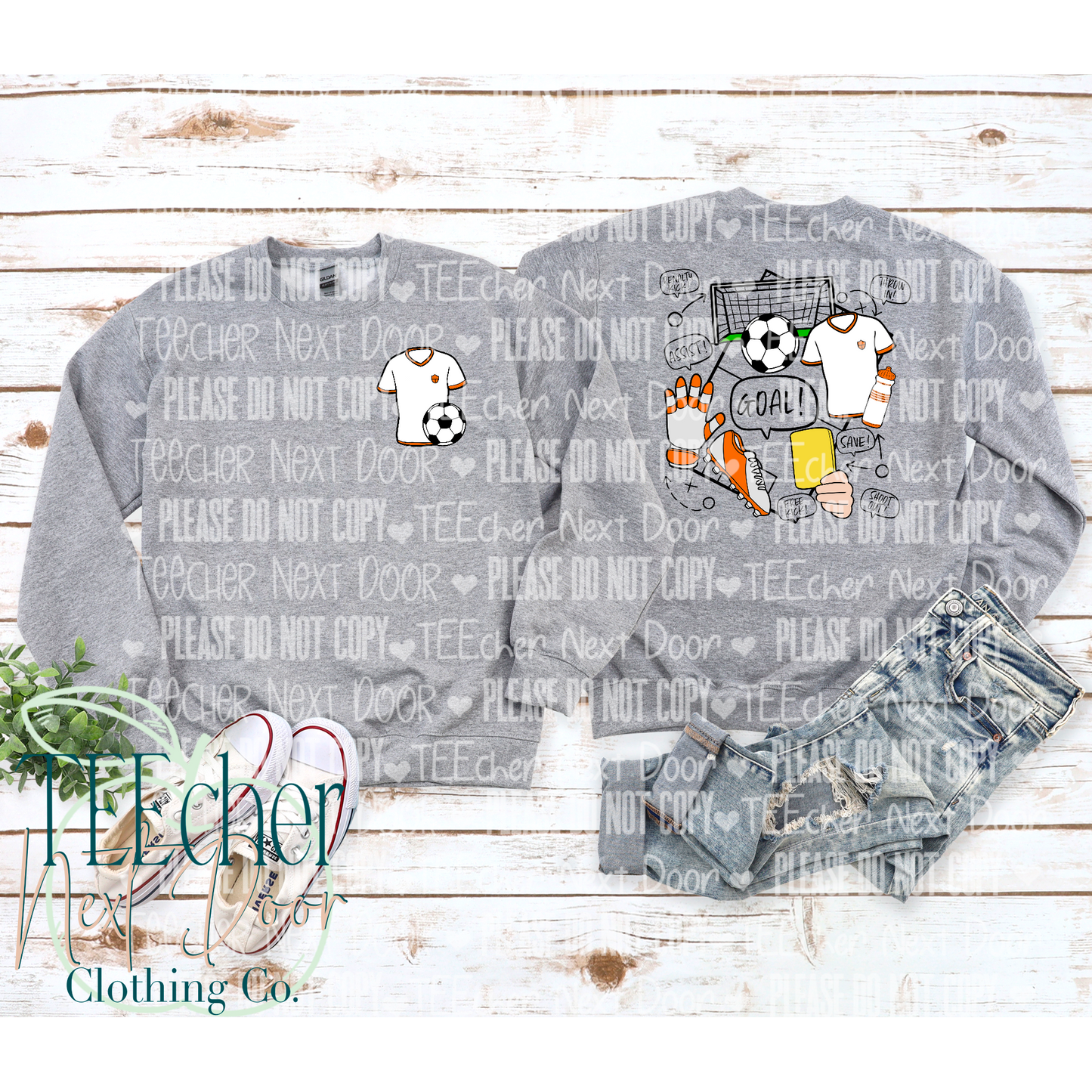 EXCLUSIVE Soccer Field Collage Front & Back