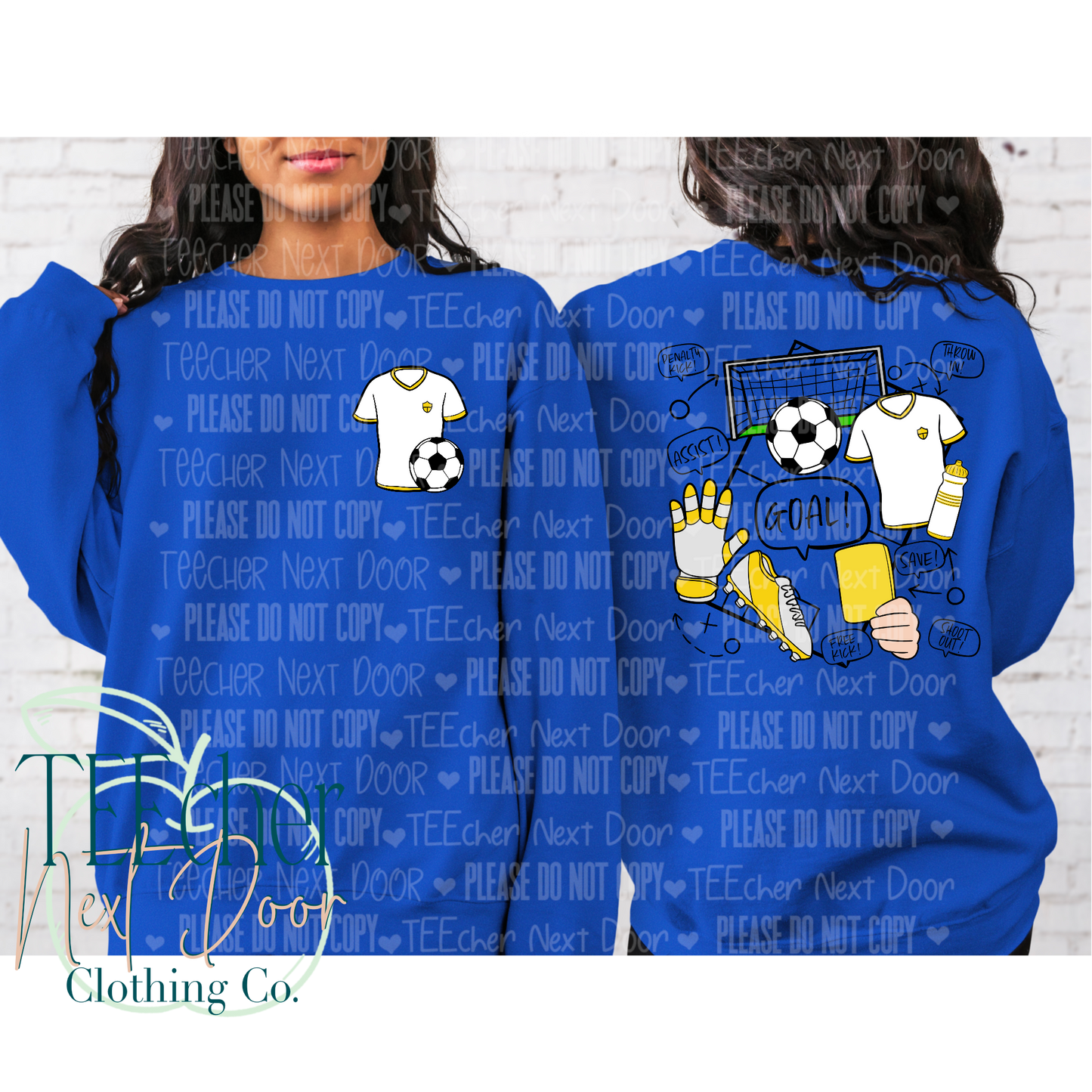 EXCLUSIVE Soccer Field Collage Front & Back