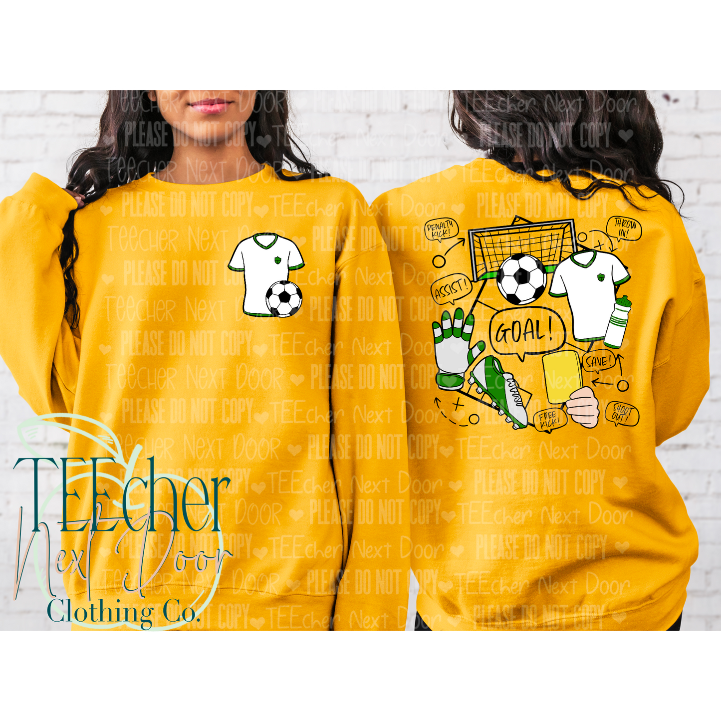 EXCLUSIVE Soccer Field Collage Front & Back