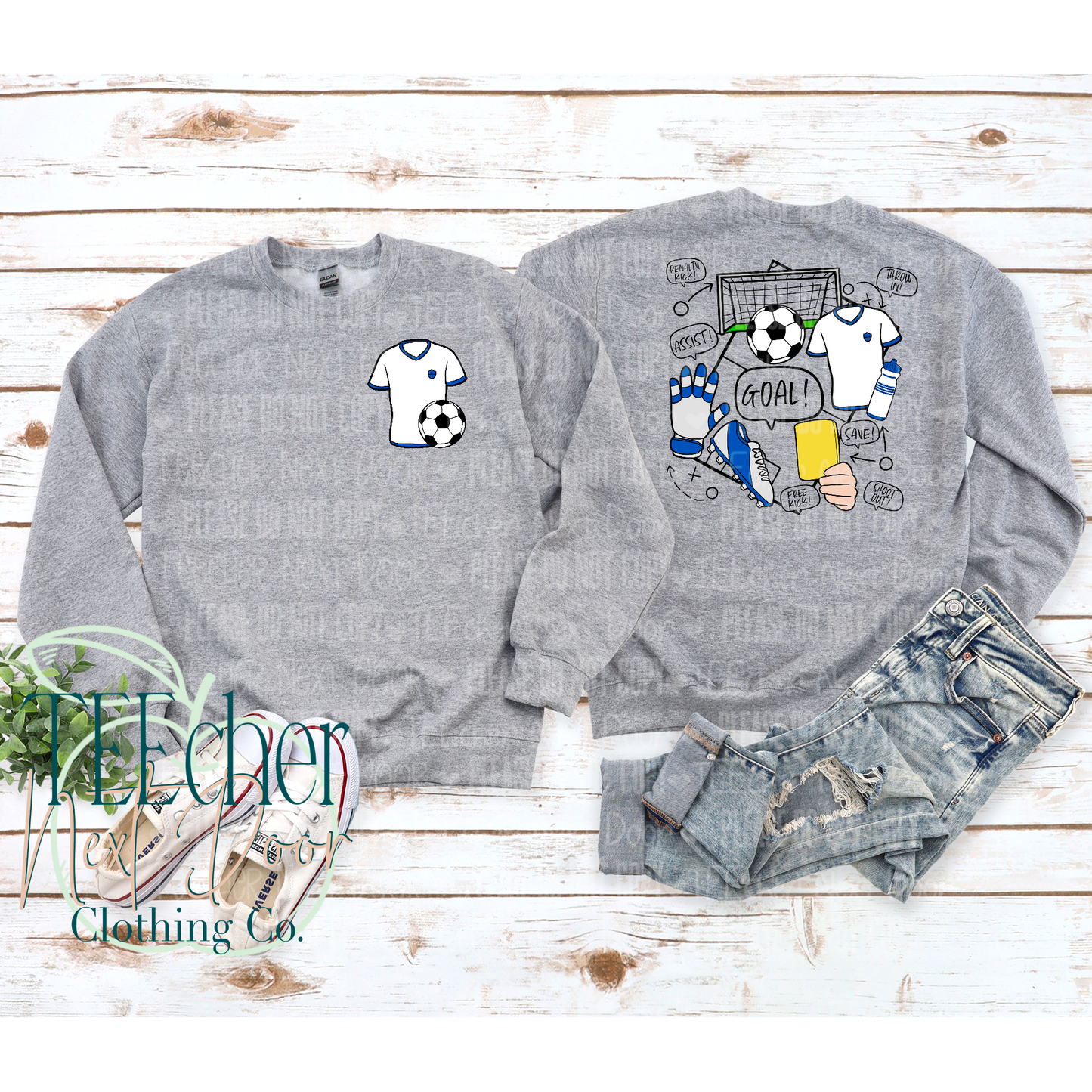 EXCLUSIVE Soccer Field Collage Front & Back