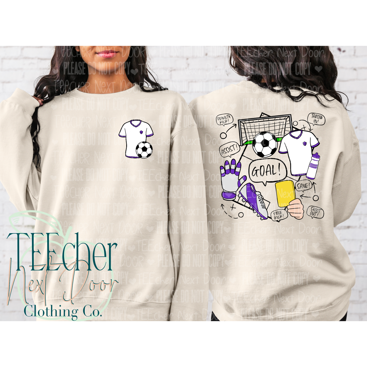 EXCLUSIVE Soccer Field Collage Front & Back