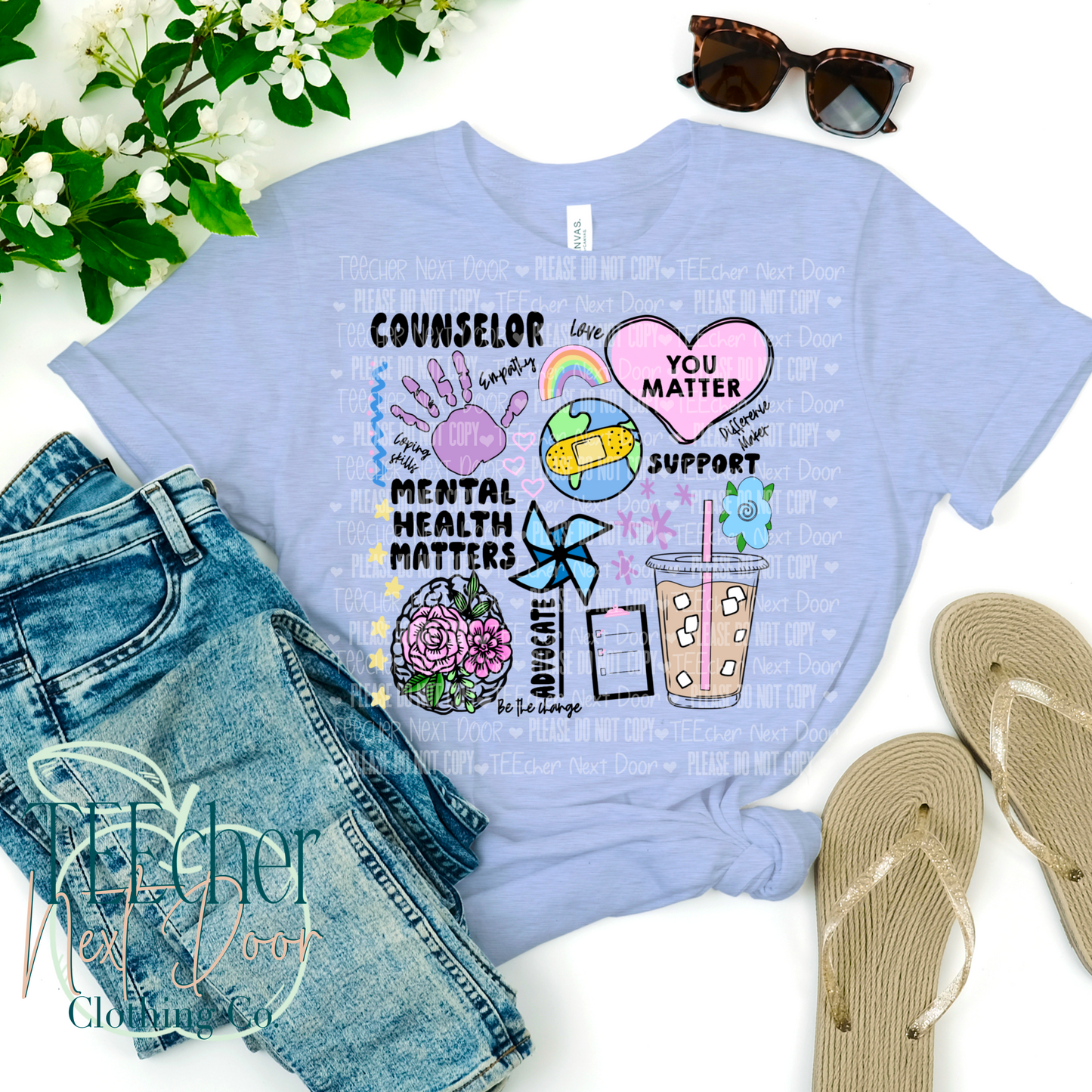 Counselor tee. Counselor Crewneck. Mental Health Matter Tee. Mental Health Matters. Crewneck.