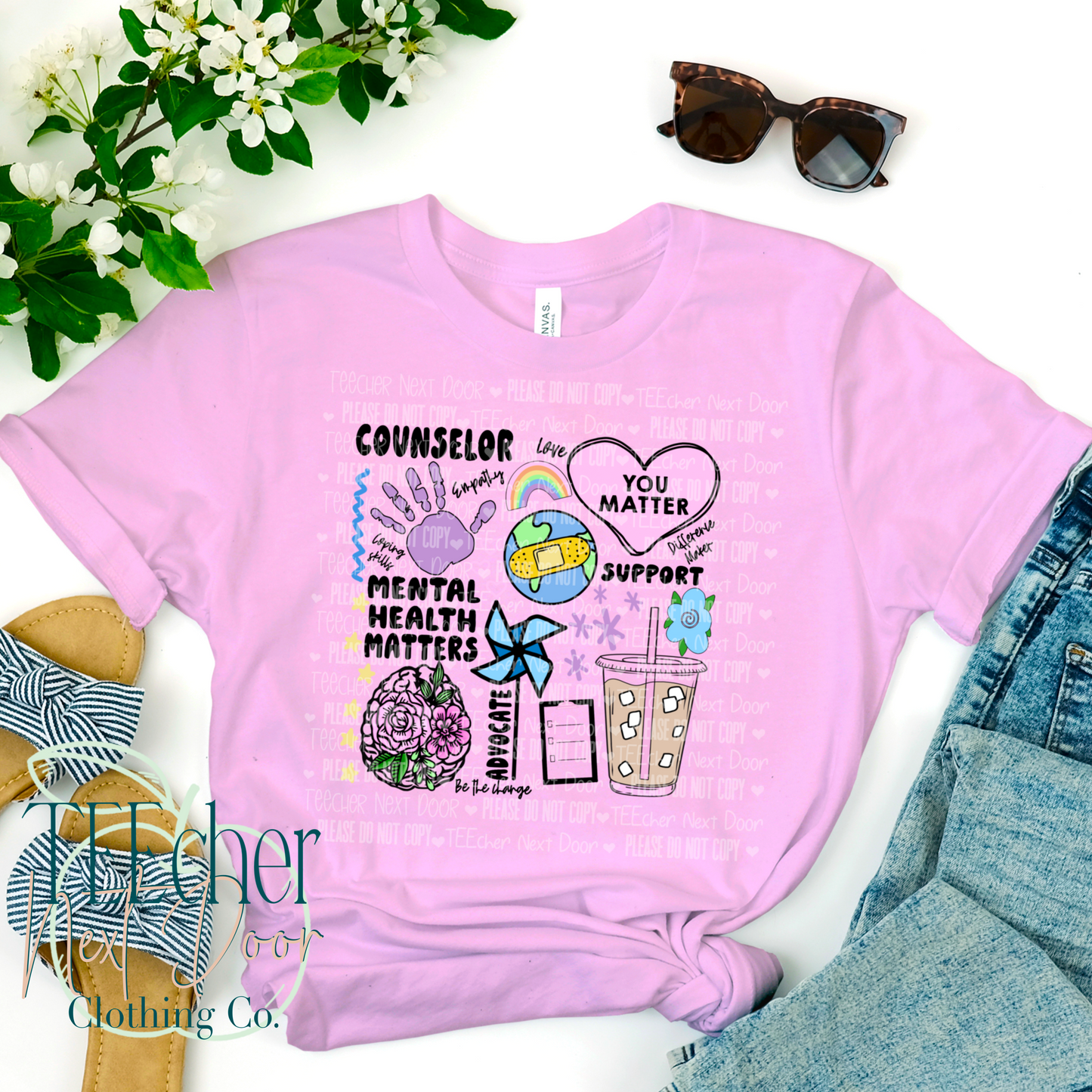 Counselor tee. Counselor Crewneck. Mental Health Matter Tee. Mental Health Matters. Crewneck.