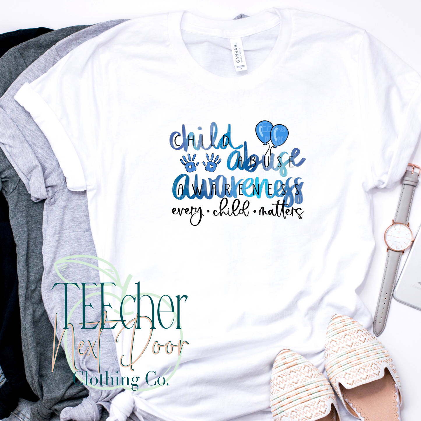 EXCLUSIVE Watercolor Child Abuse Awareness
