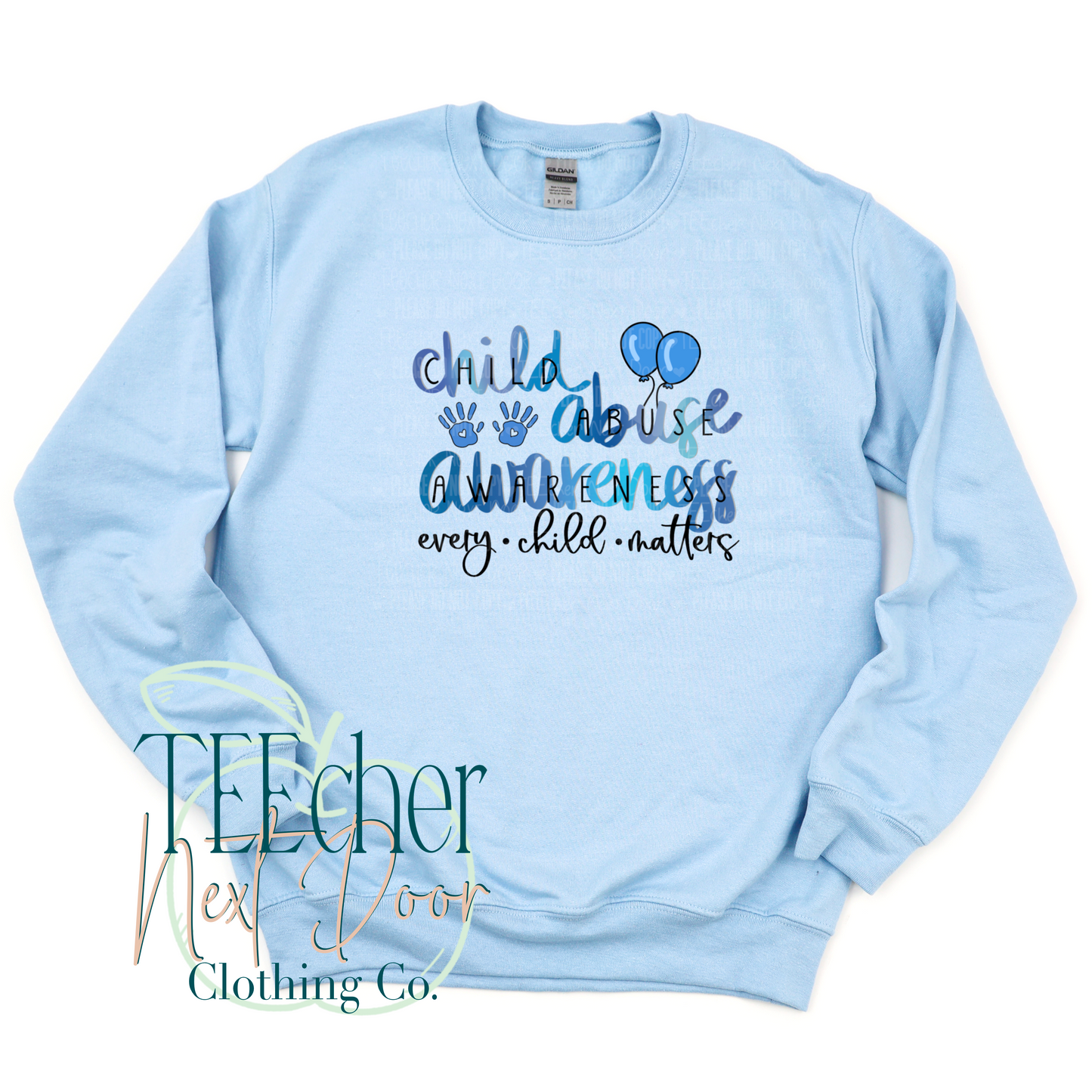 EXCLUSIVE Watercolor Child Abuse Awareness