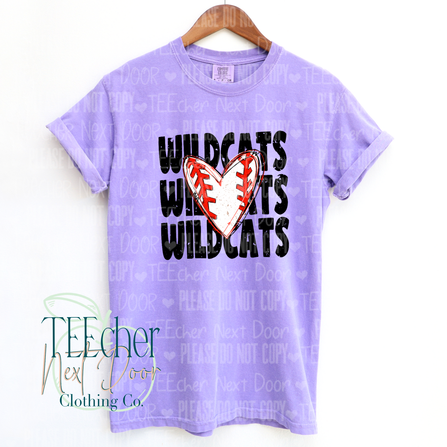 EXCLUSIVE Custom Team Name Baseball Heart