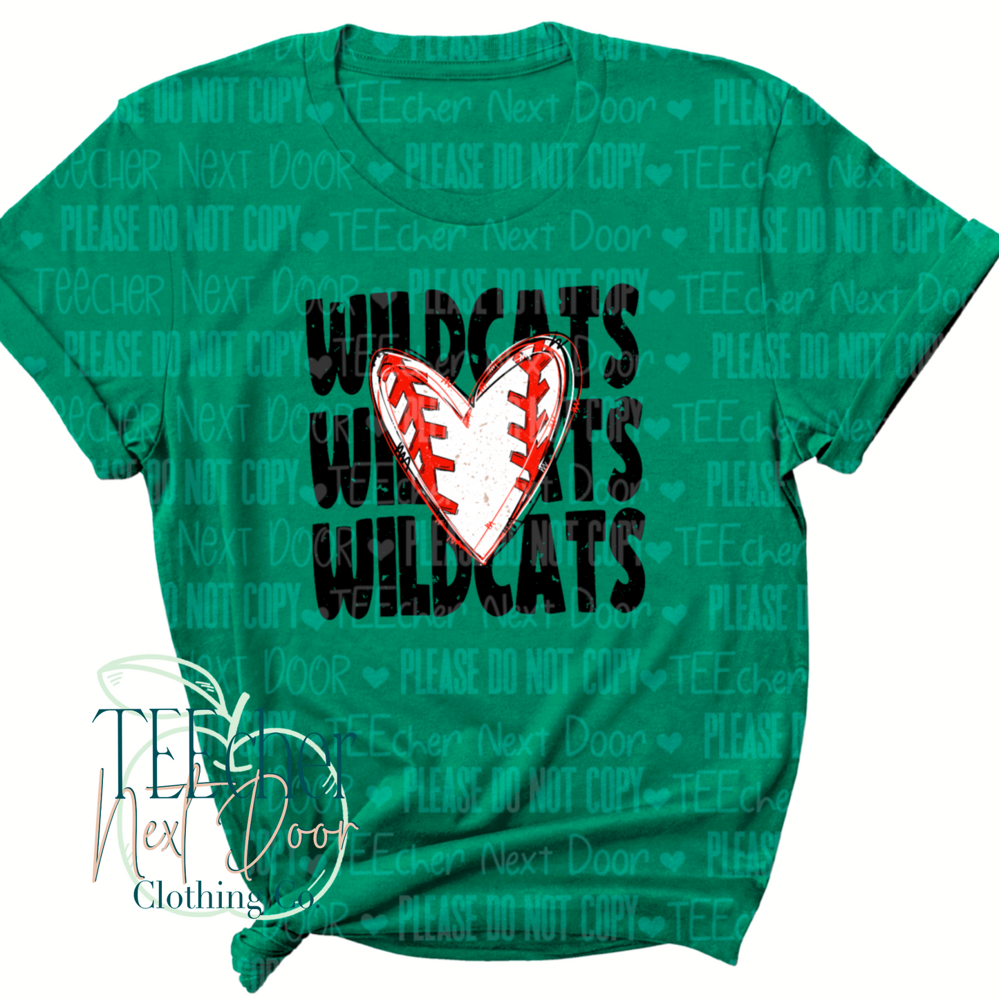 EXCLUSIVE Custom Team Name Baseball Heart