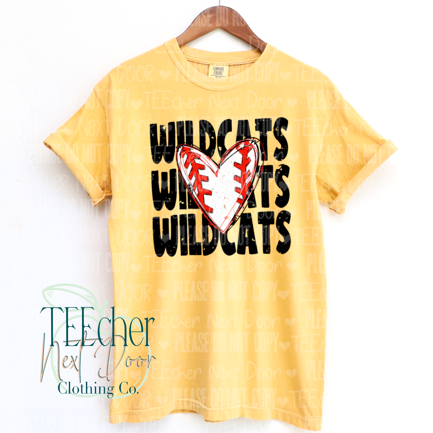 EXCLUSIVE Custom Team Name Baseball Heart