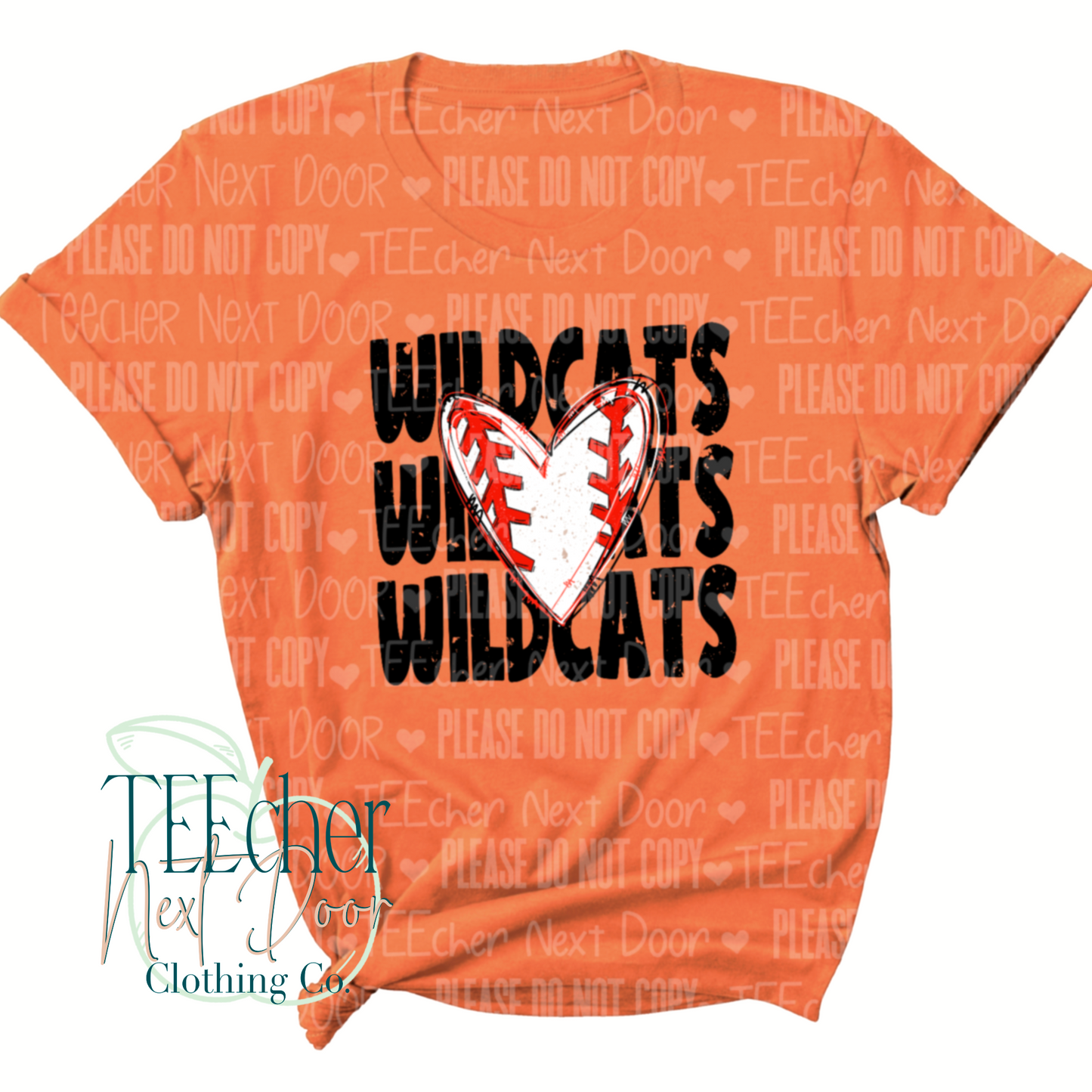 EXCLUSIVE Custom Team Name Baseball Heart