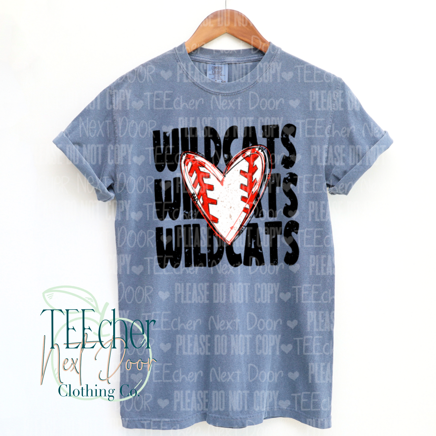 EXCLUSIVE Custom Team Name Baseball Heart