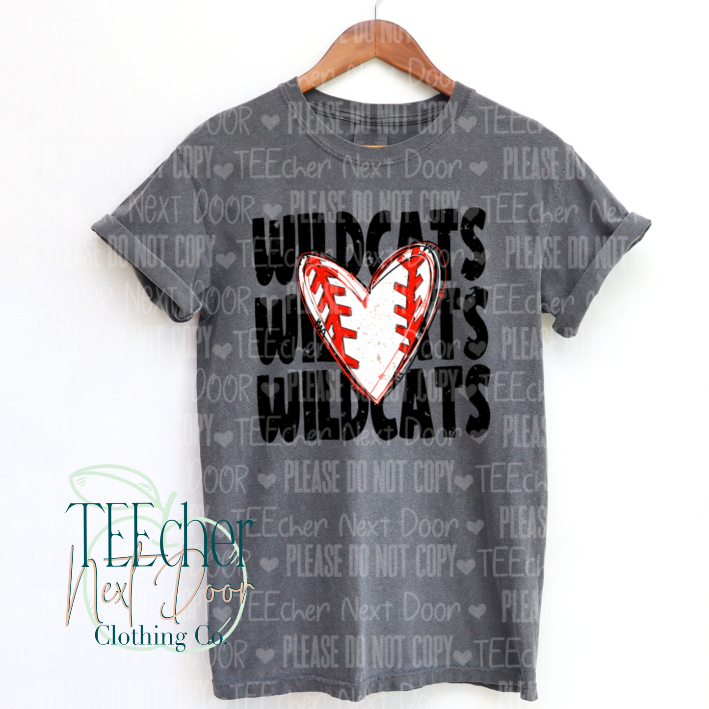 EXCLUSIVE Custom Team Name Baseball Heart