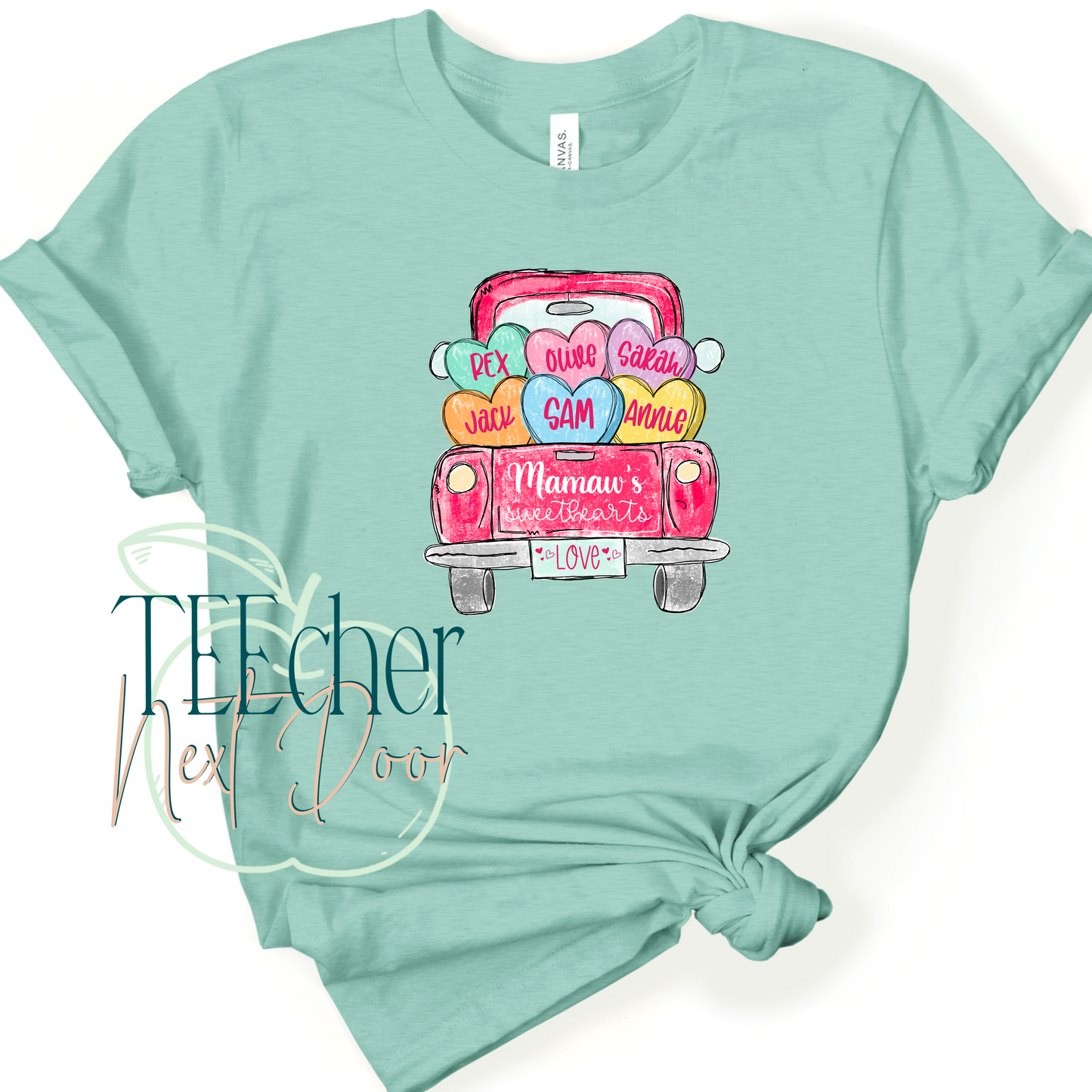 Personalized Valentine Truck