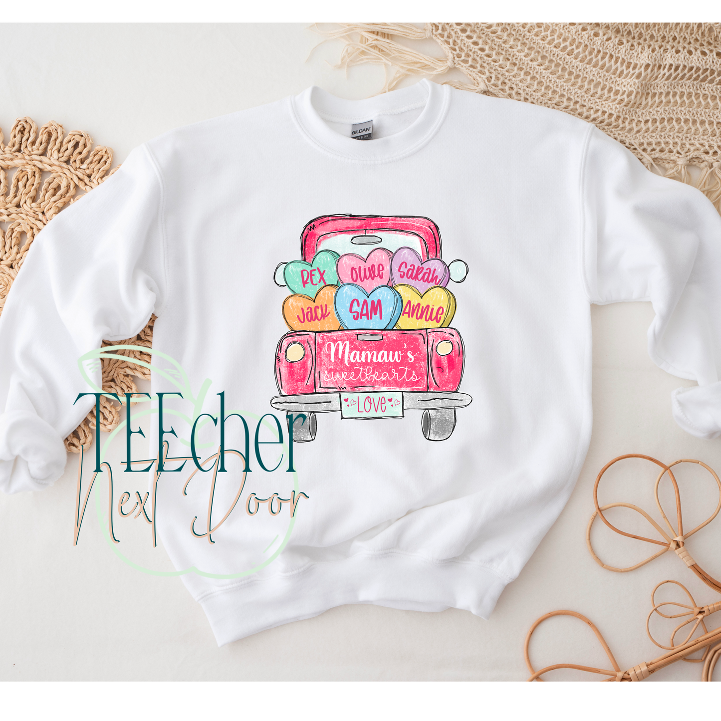 Personalized Valentine Truck