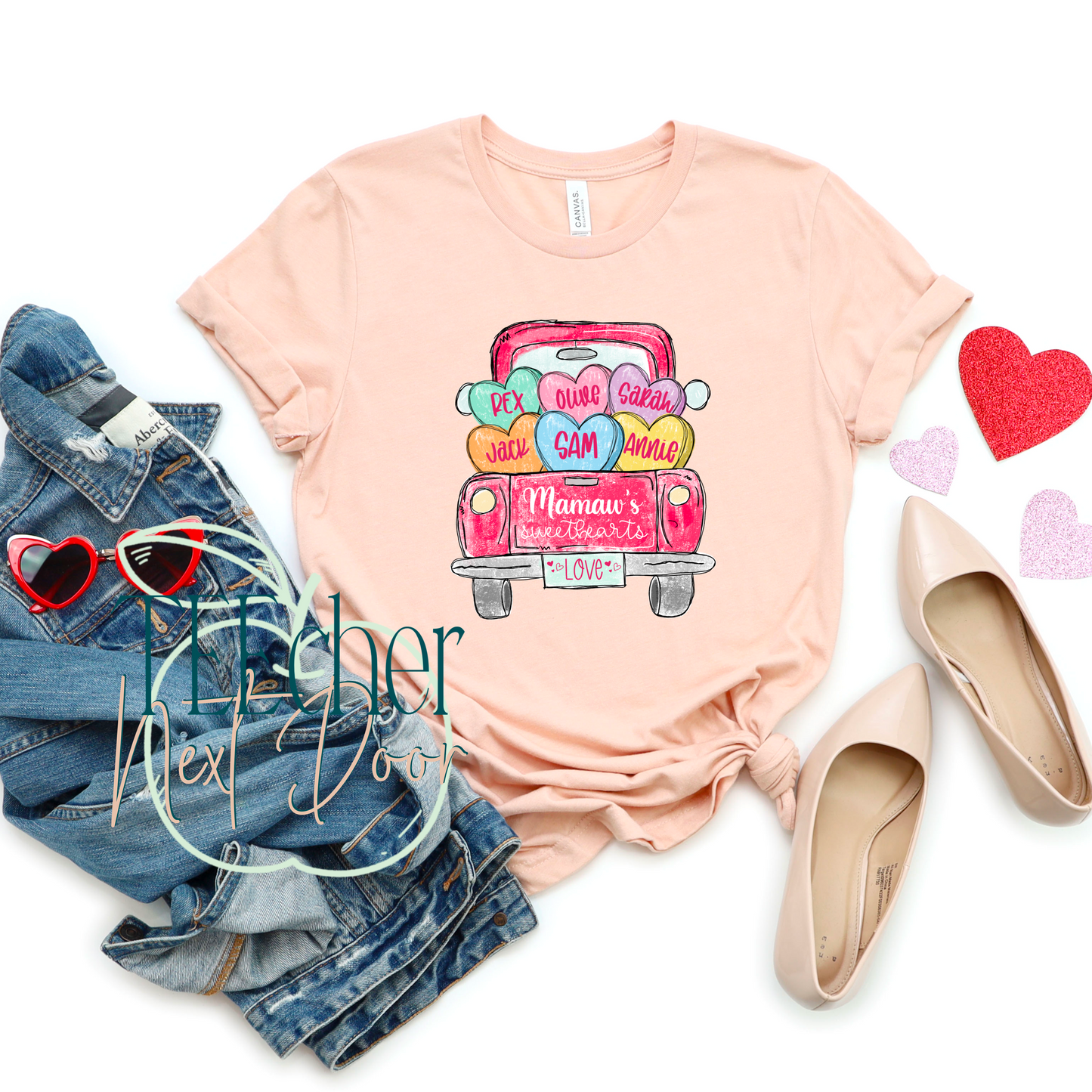 Personalized Valentine Truck