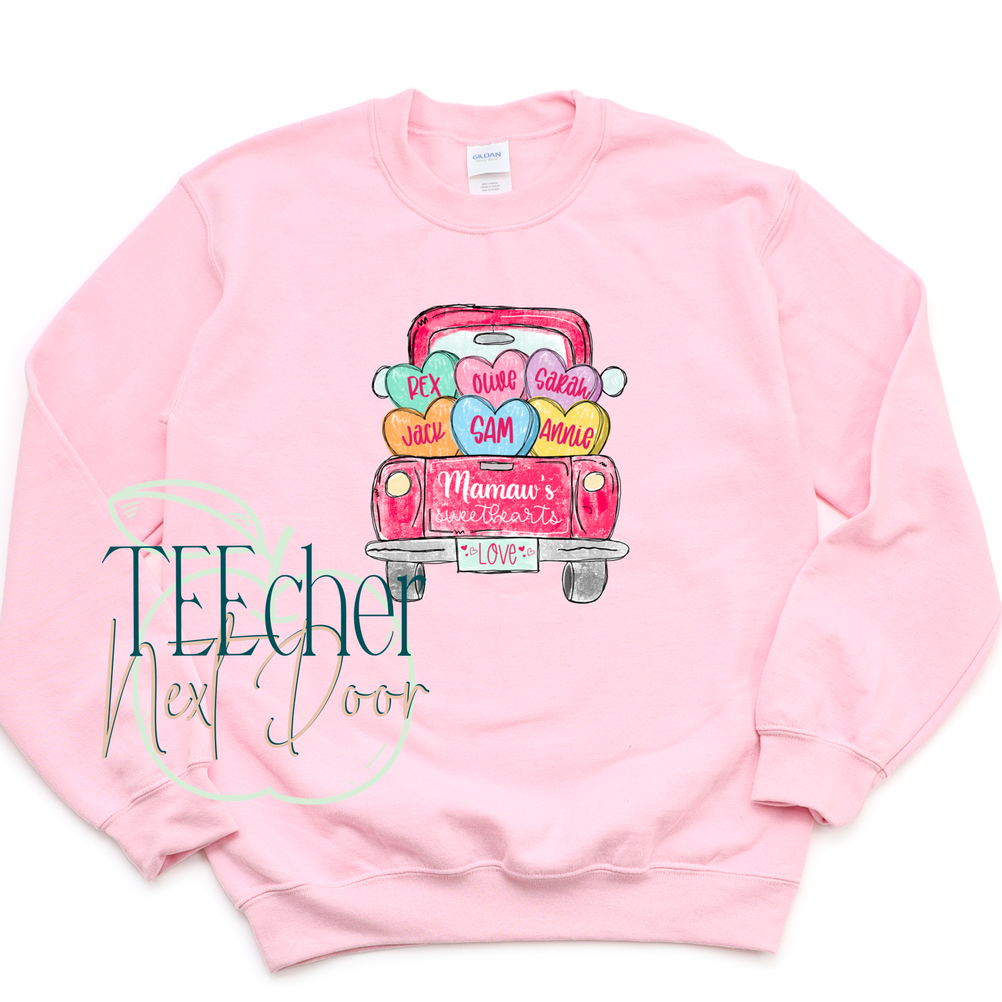 Personalized Valentine Truck