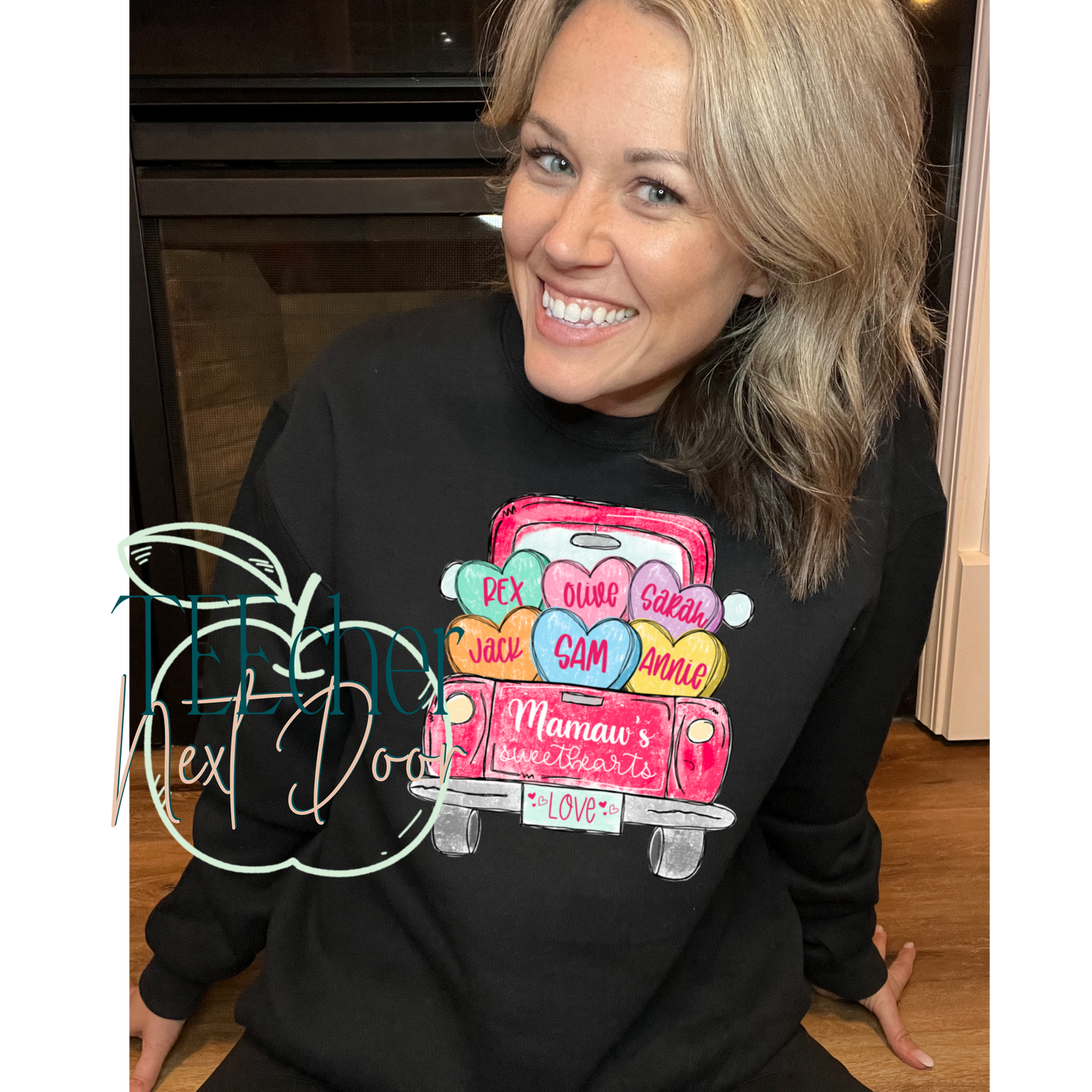 Personalized Valentine Truck