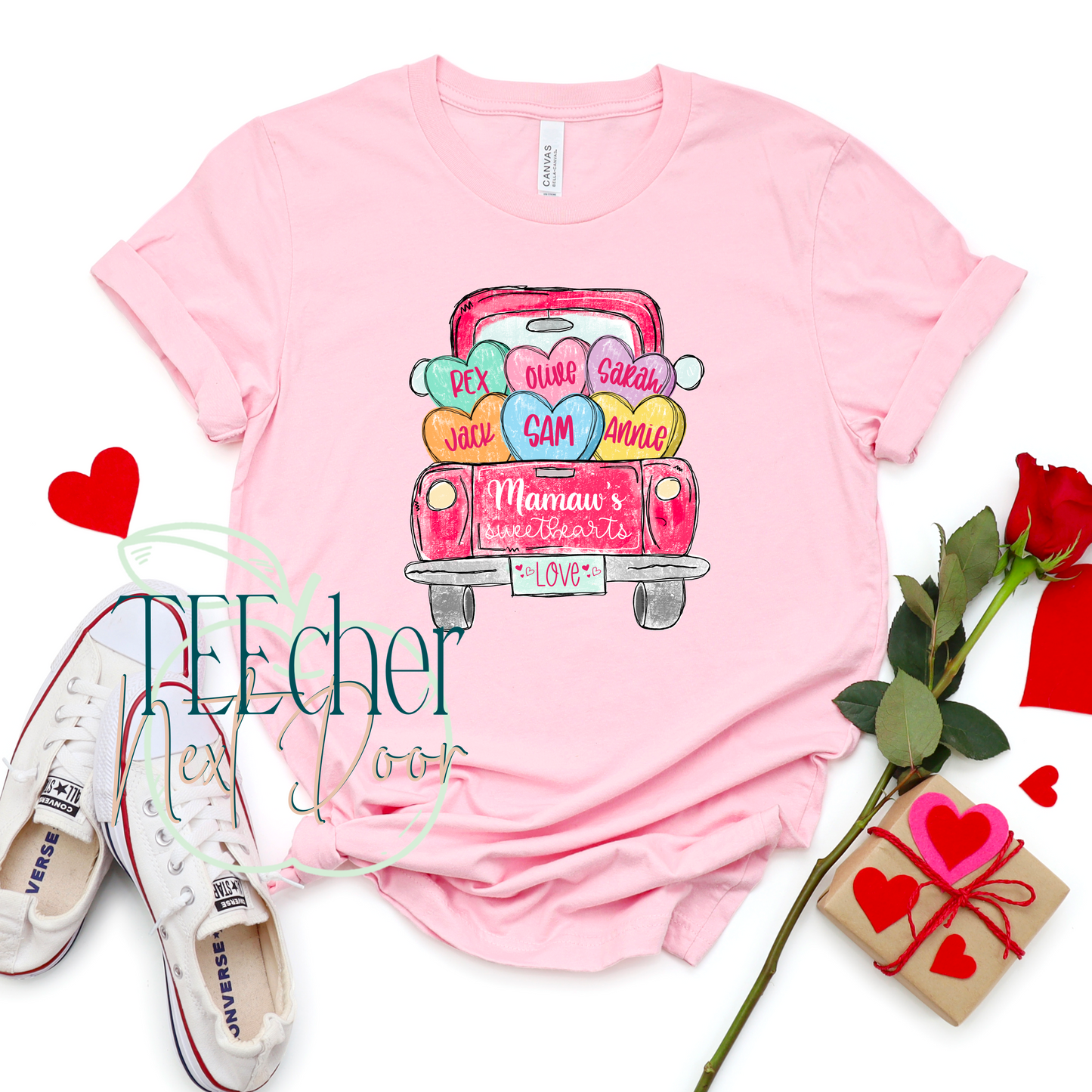 Personalized Valentine Truck