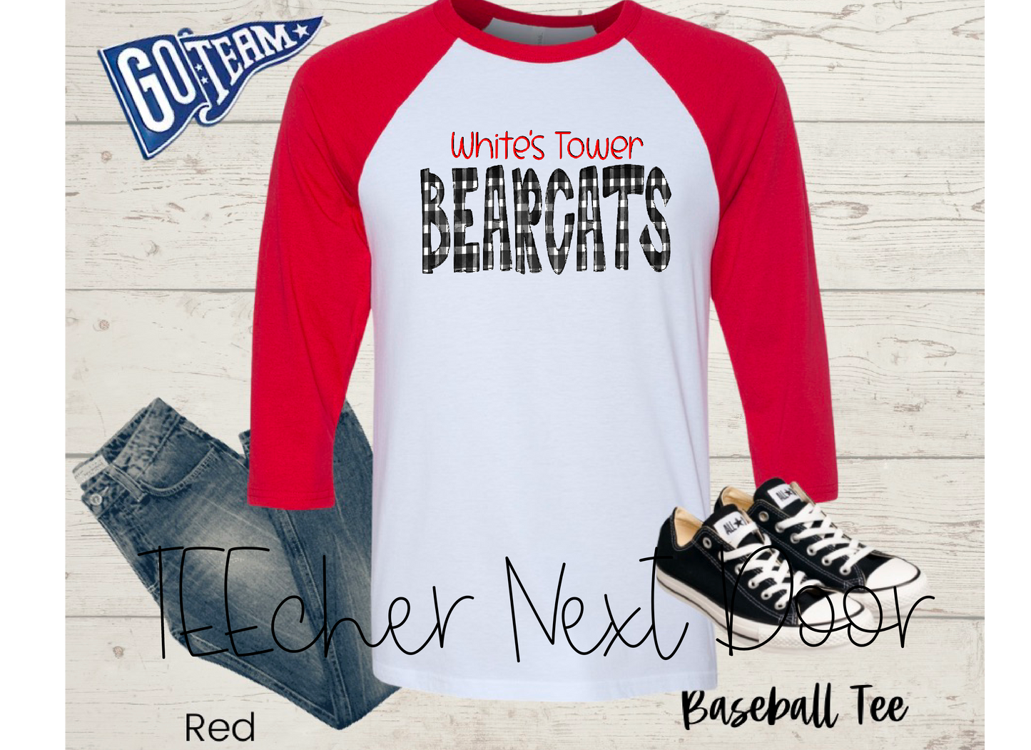 White's Tower Bearcats Plaid Mascot