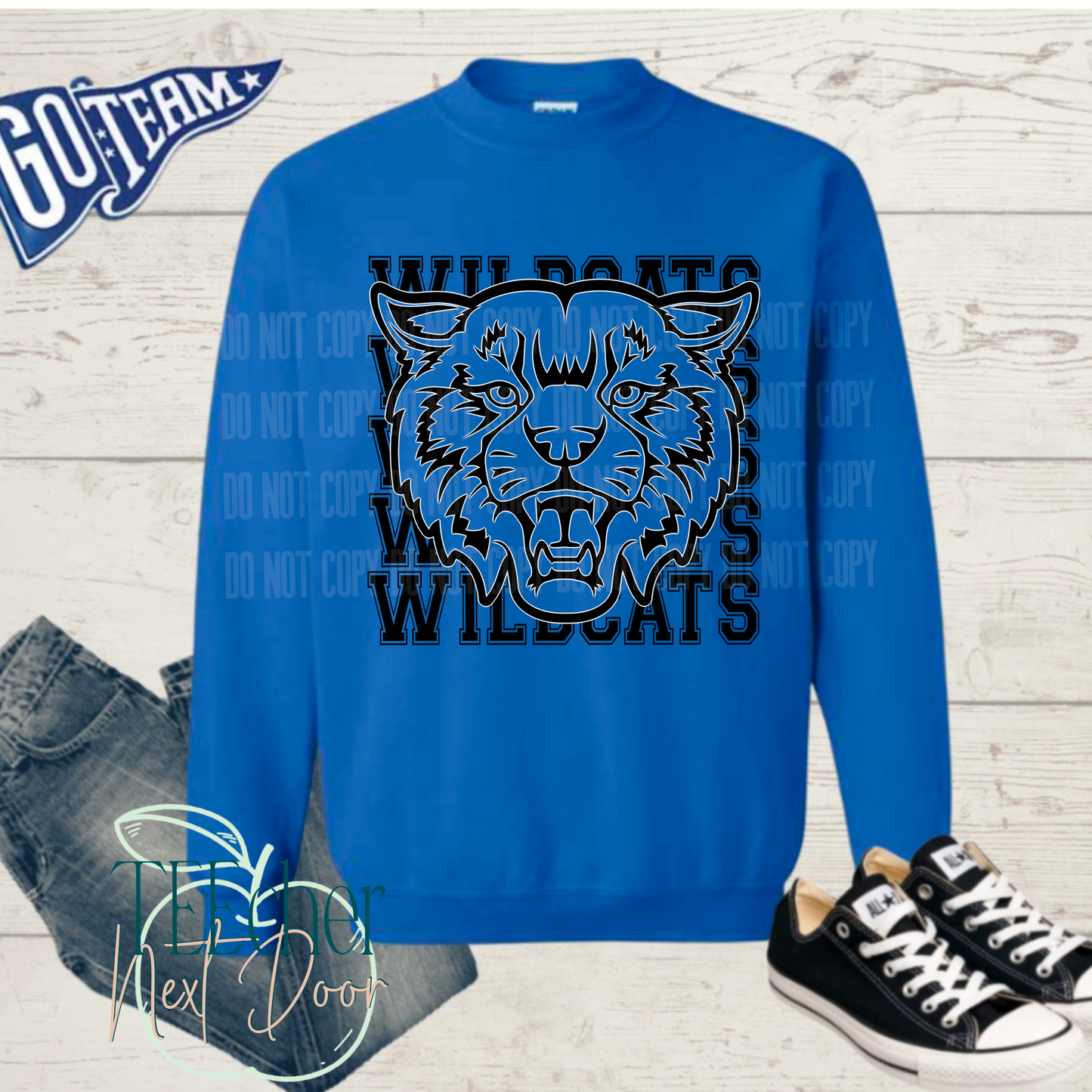 EXCLUSIVE Blue Wildcat Breakthrough Crewneck