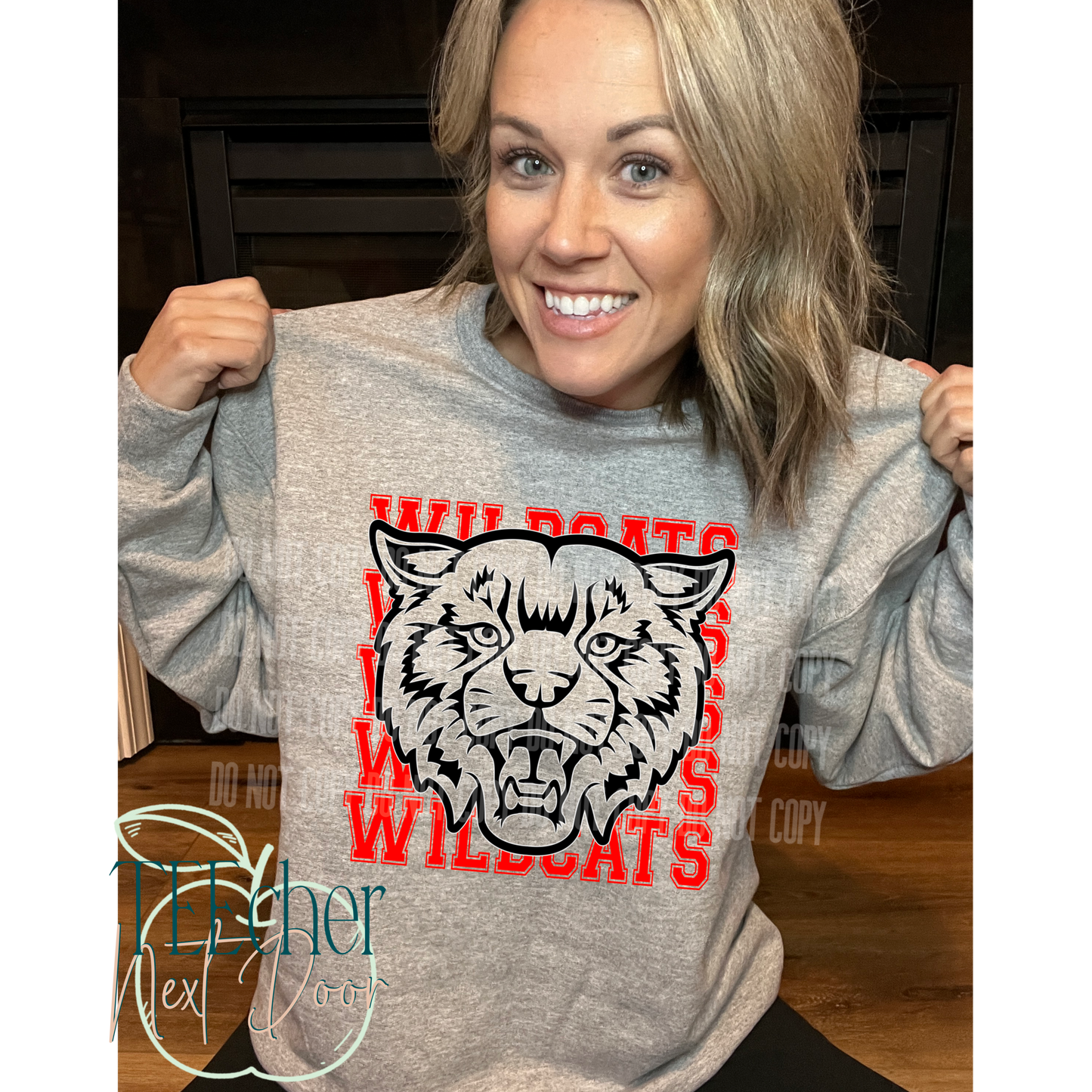 EXCLUSIVE Red Wildcat Breakthrough Crewneck