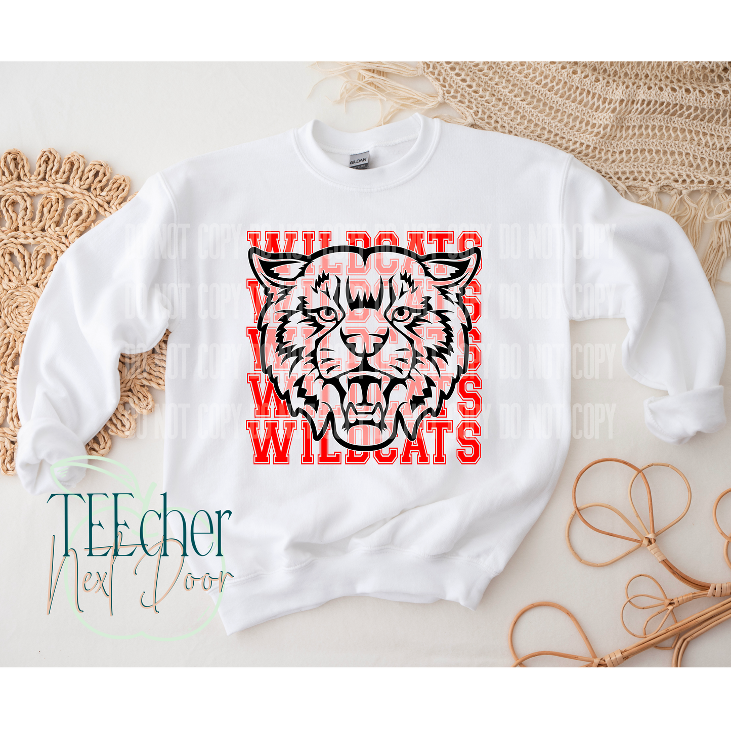 EXCLUSIVE Red Wildcat Breakthrough Crewneck
