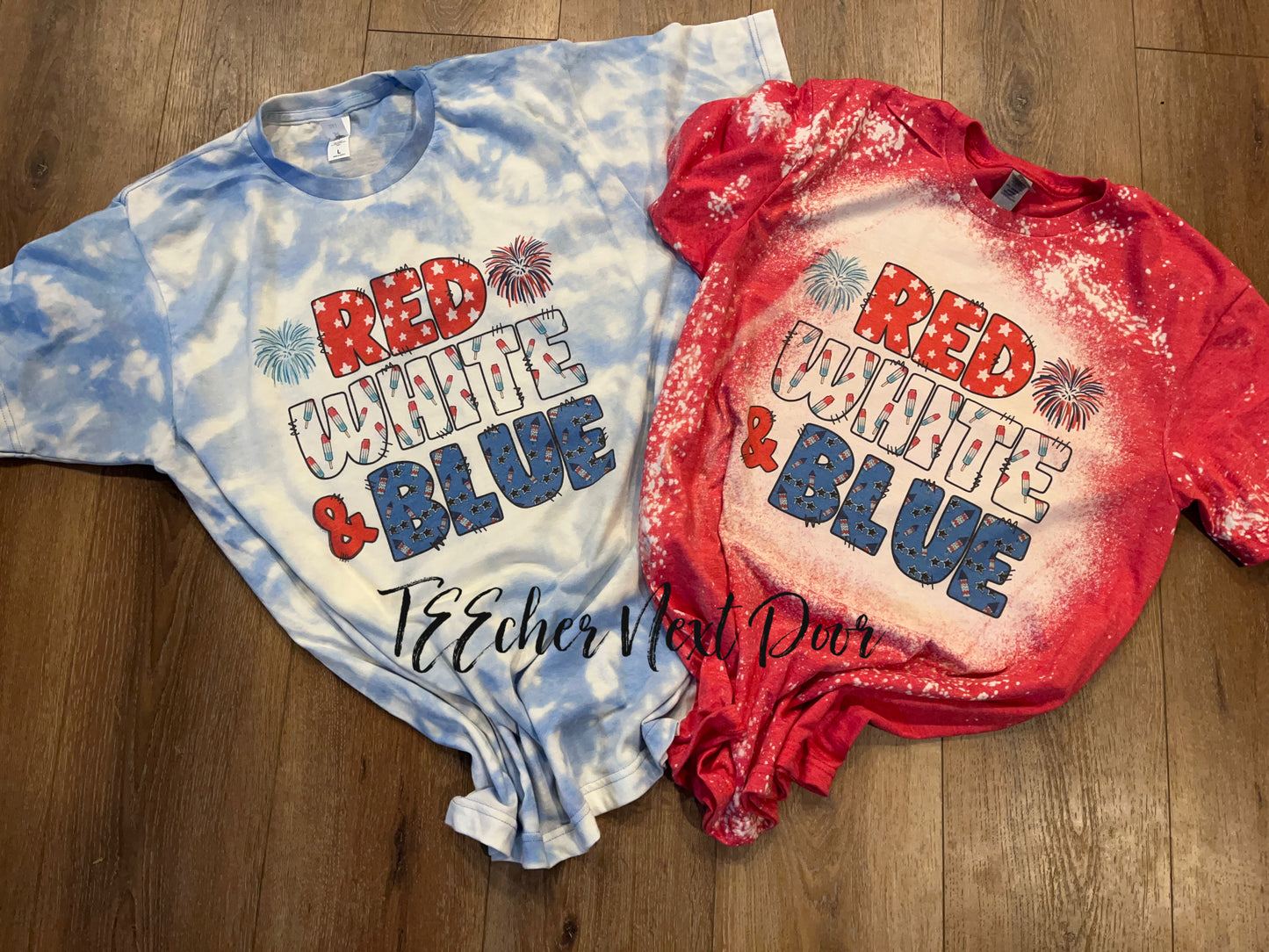 Red white and blue tee, Fourth of july tee. memorial day tee.