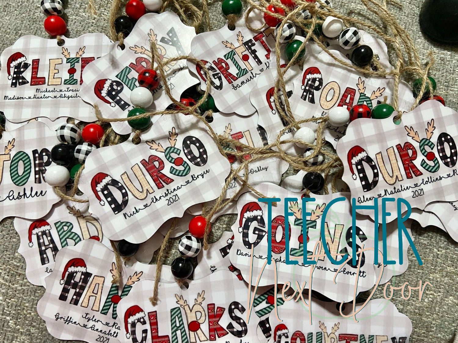 Family Name Christmas Ornament