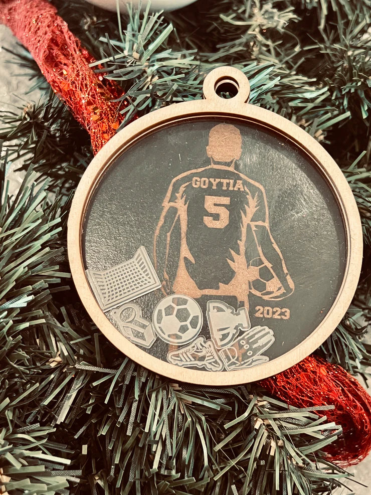 Personalized Sports Shaker Ornament