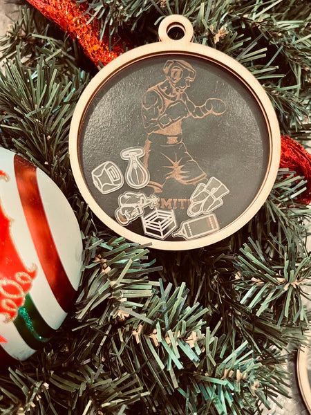 Personalized Sports Shaker Ornament