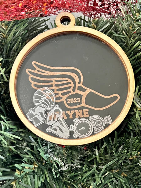 Personalized Sports Shaker Ornament