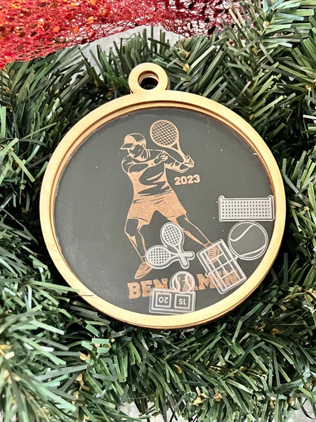 Personalized Sports Shaker Ornament
