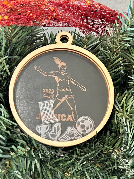 Personalized Sports Shaker Ornament