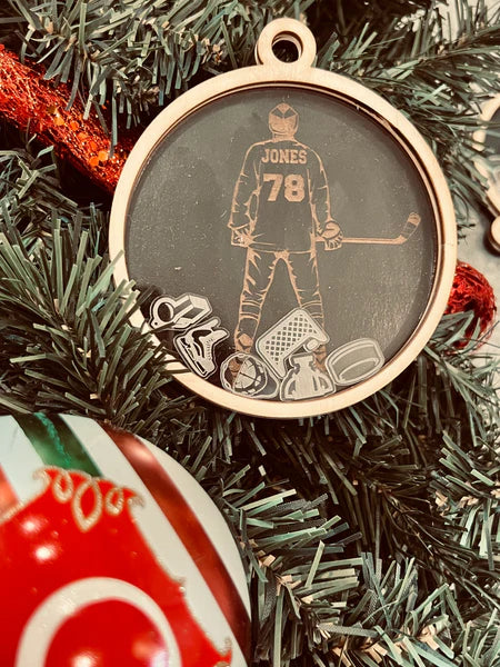 Personalized Sports Shaker Ornament