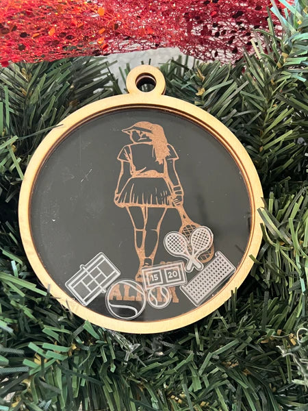 Personalized Sports Shaker Ornament