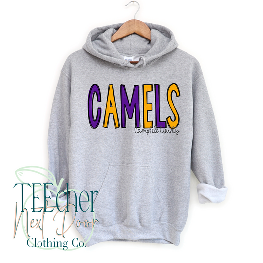 Campbell County Camels Hand Drawn