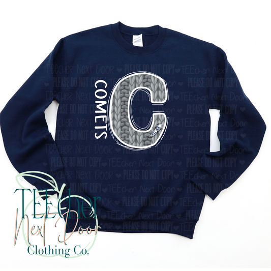 Comets Sweater Letter