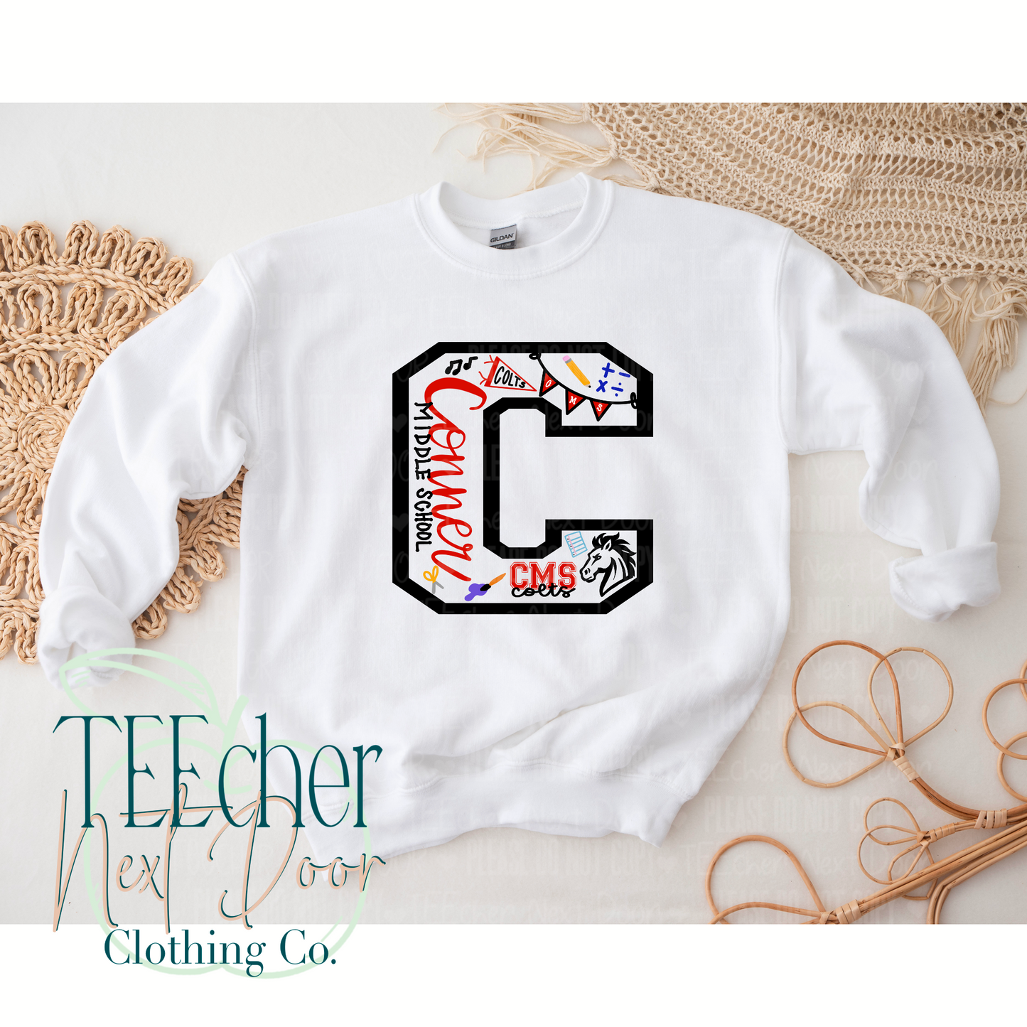Conner Middle Hand Drawn Varsity
