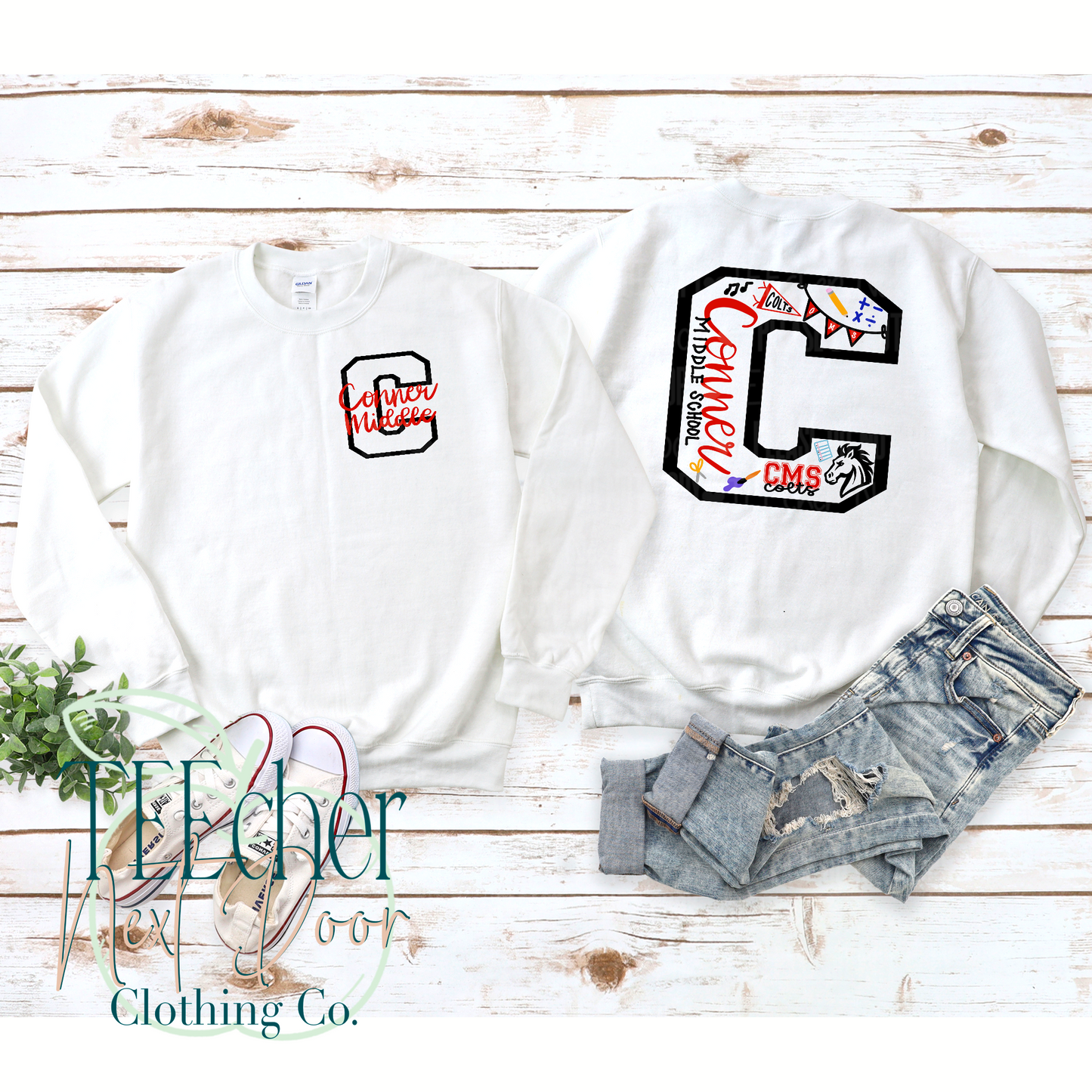 Conner Middle Hand Drawn Varsity