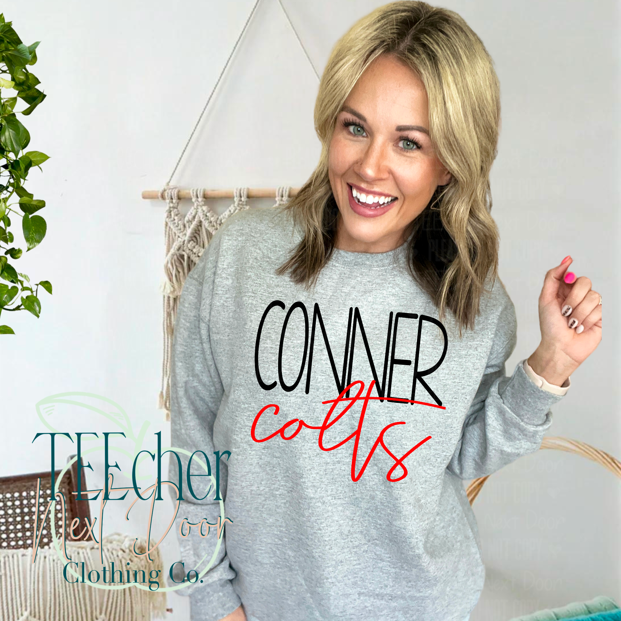 Conner Colts Classic Script – TEEcher Next Door Clothing Co.